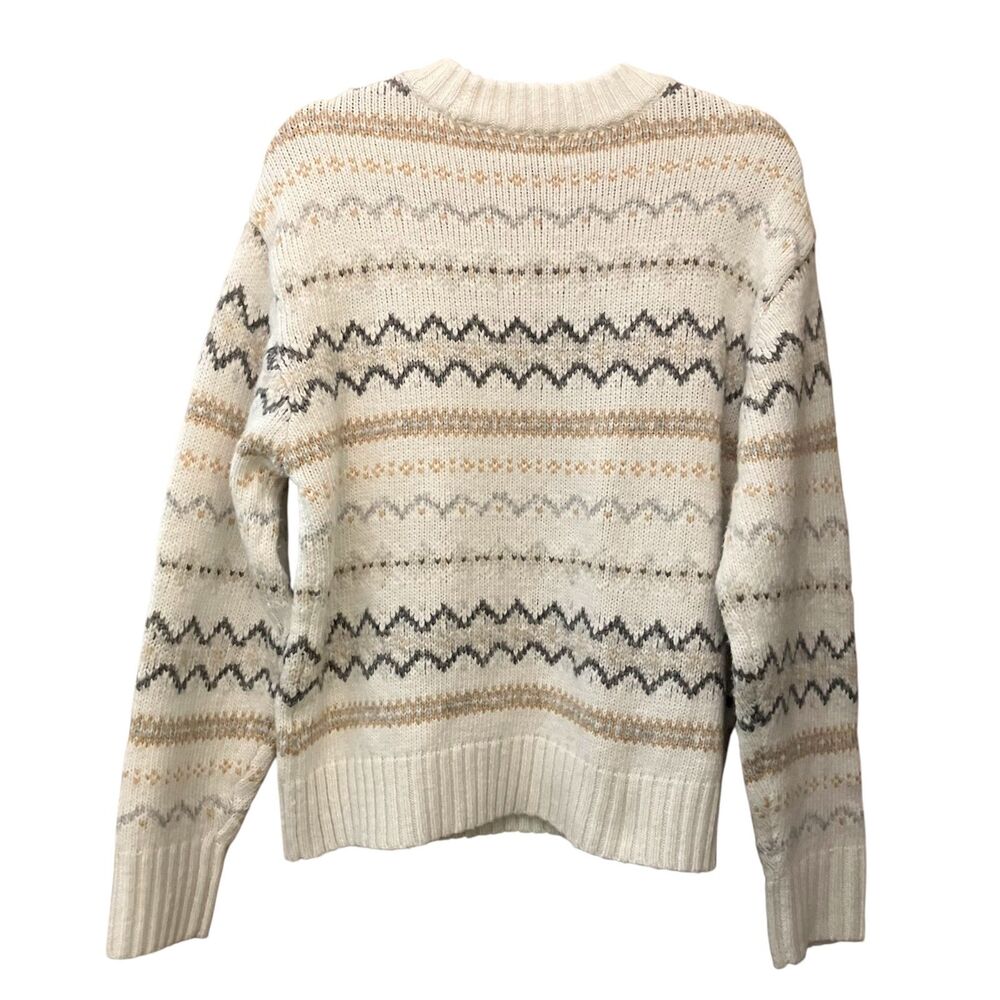 American Eagle fair isle slouchy crewneck sweater